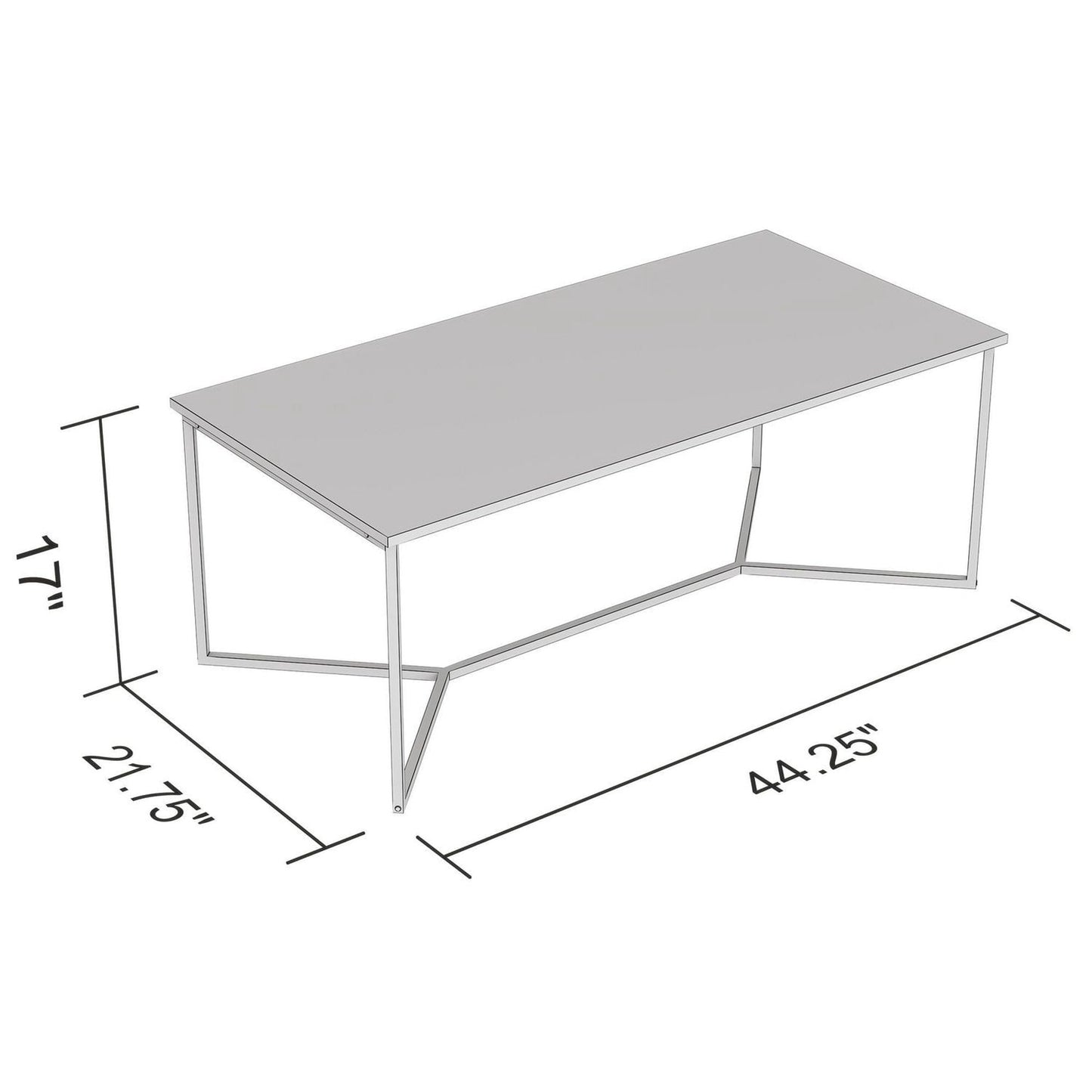 Rectangular Gold Marble Table