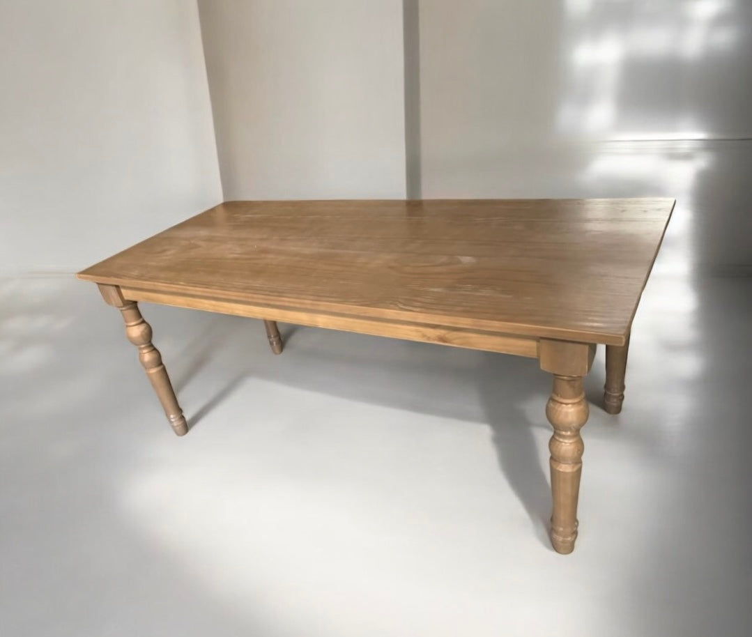 6ft wooden rectangle table