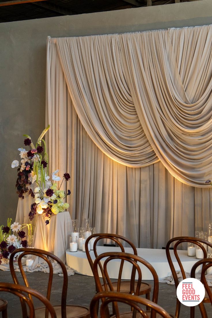 Coffee Chiffon Draping