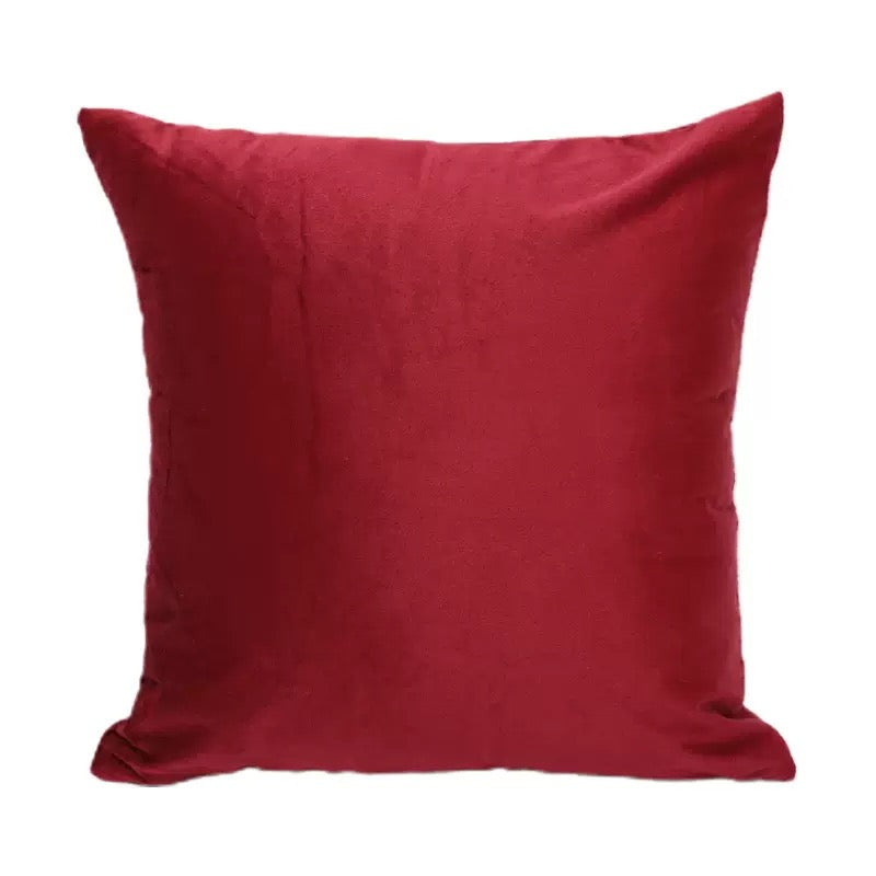 Burgundy Red Velvet Cushion