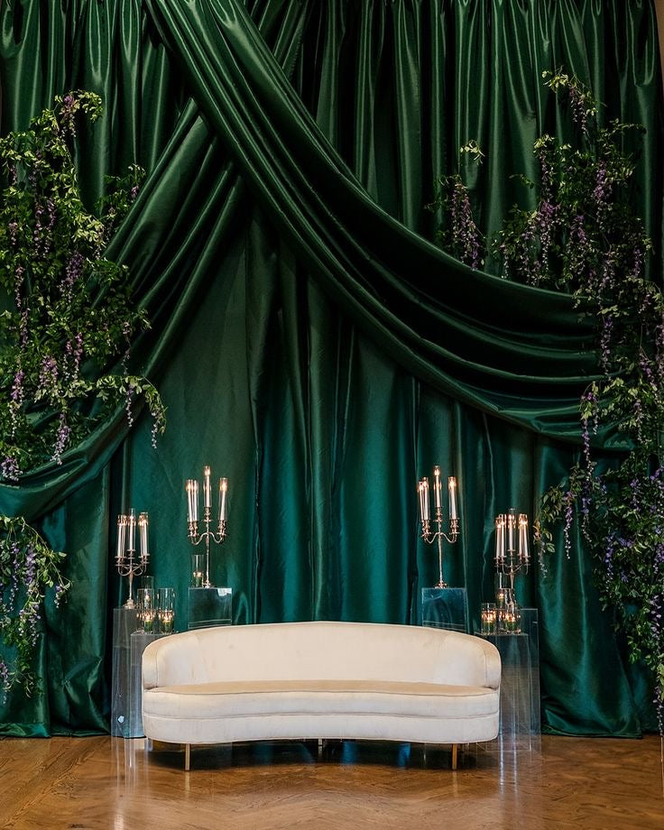 Emerald Green Velvet Backdrop