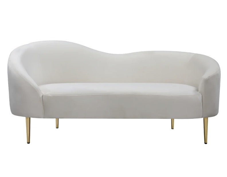 White Ritz Love Seat