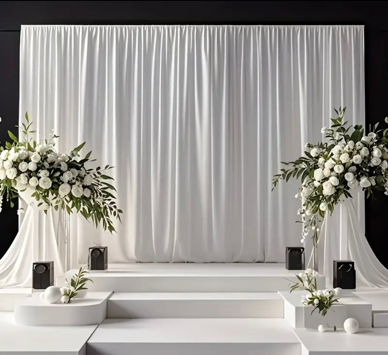 White Polyester Backdrop