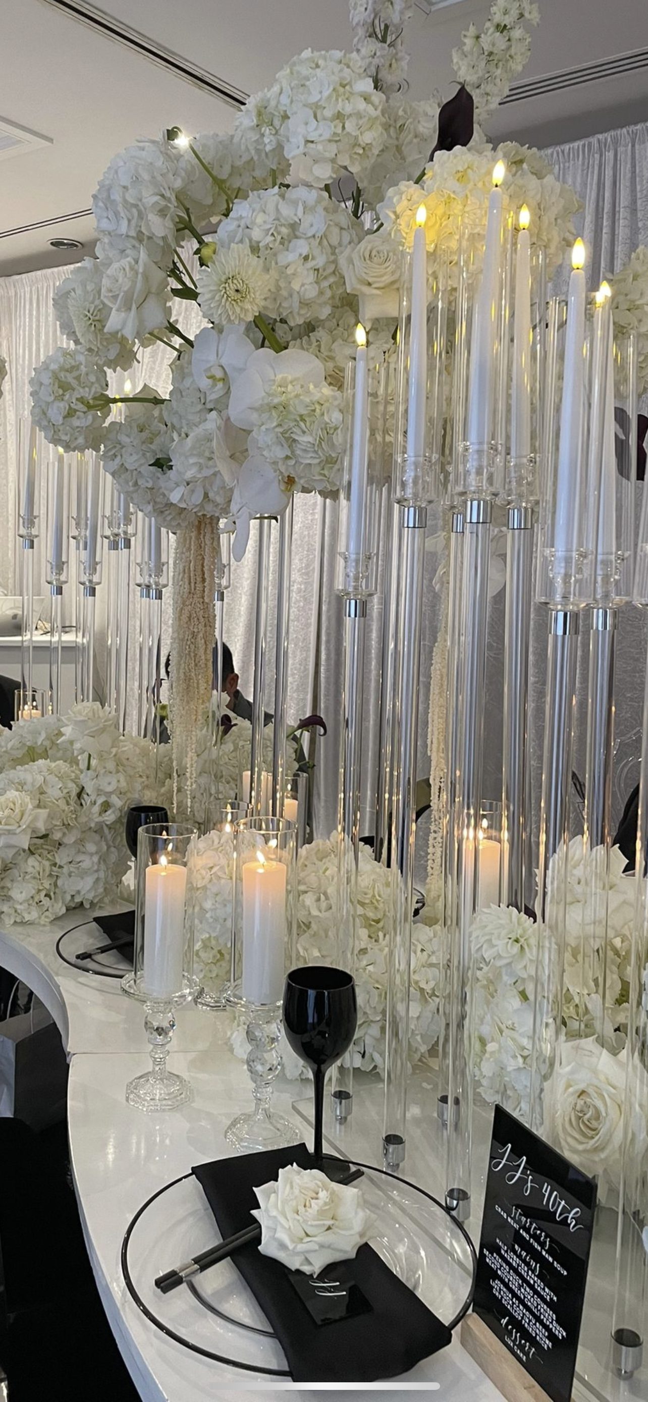 Set of 3 Luxe Glass Candle Holders