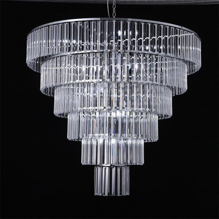 Large Alexa Chandelier Illuminating a Grand Event Space