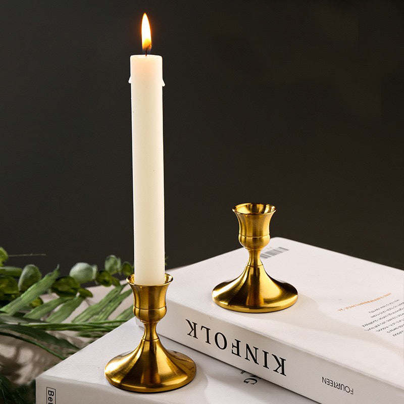 Gold Candlestick Holder