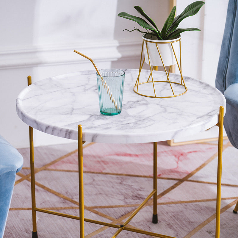 Marble and Gold Coffee Table