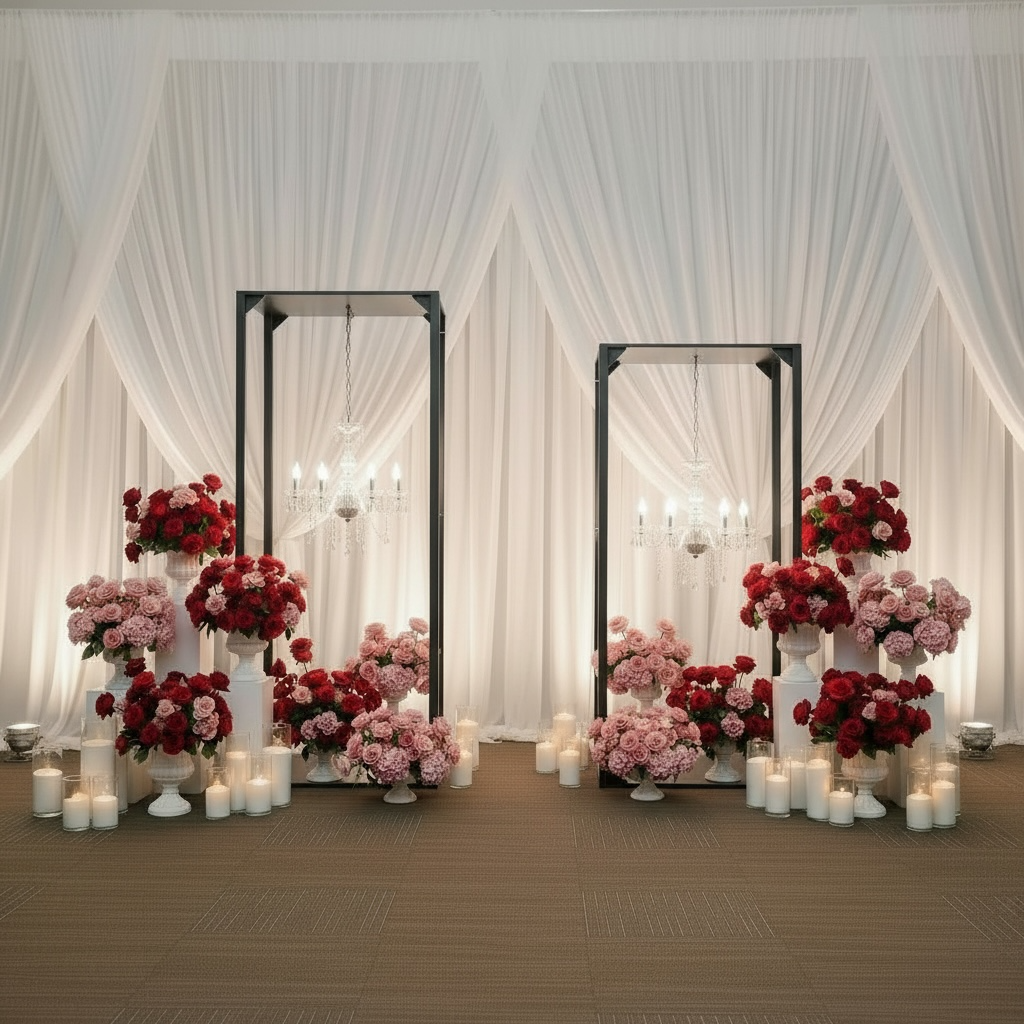 Black Chandelier Stand