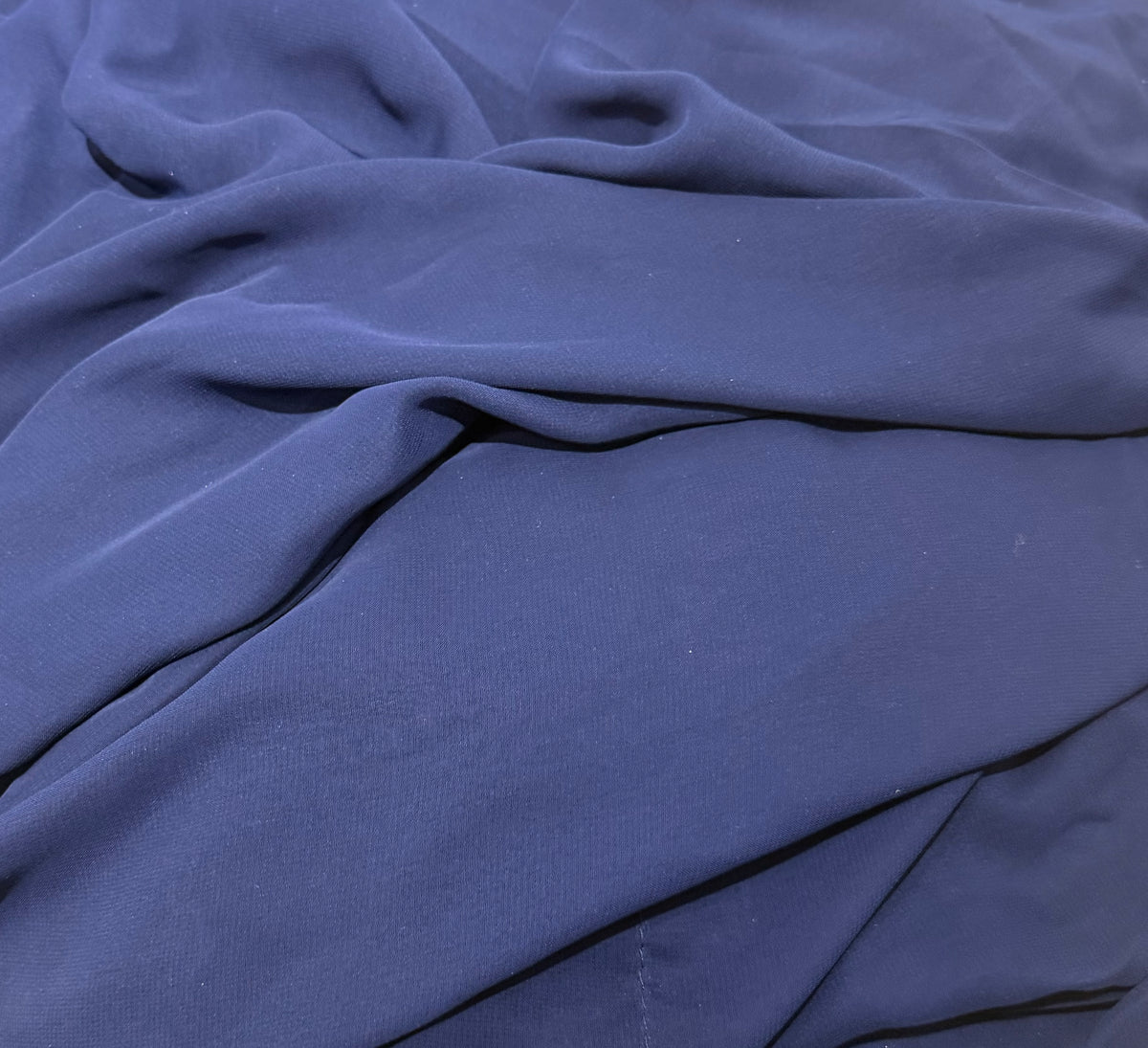 Navy Blue Chiffon Drape