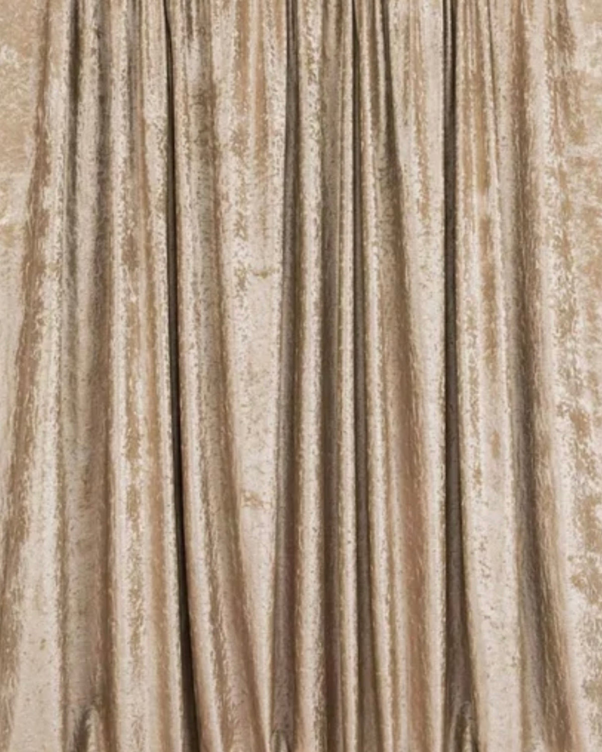 Champagne caramel Crushed Velvet Drape