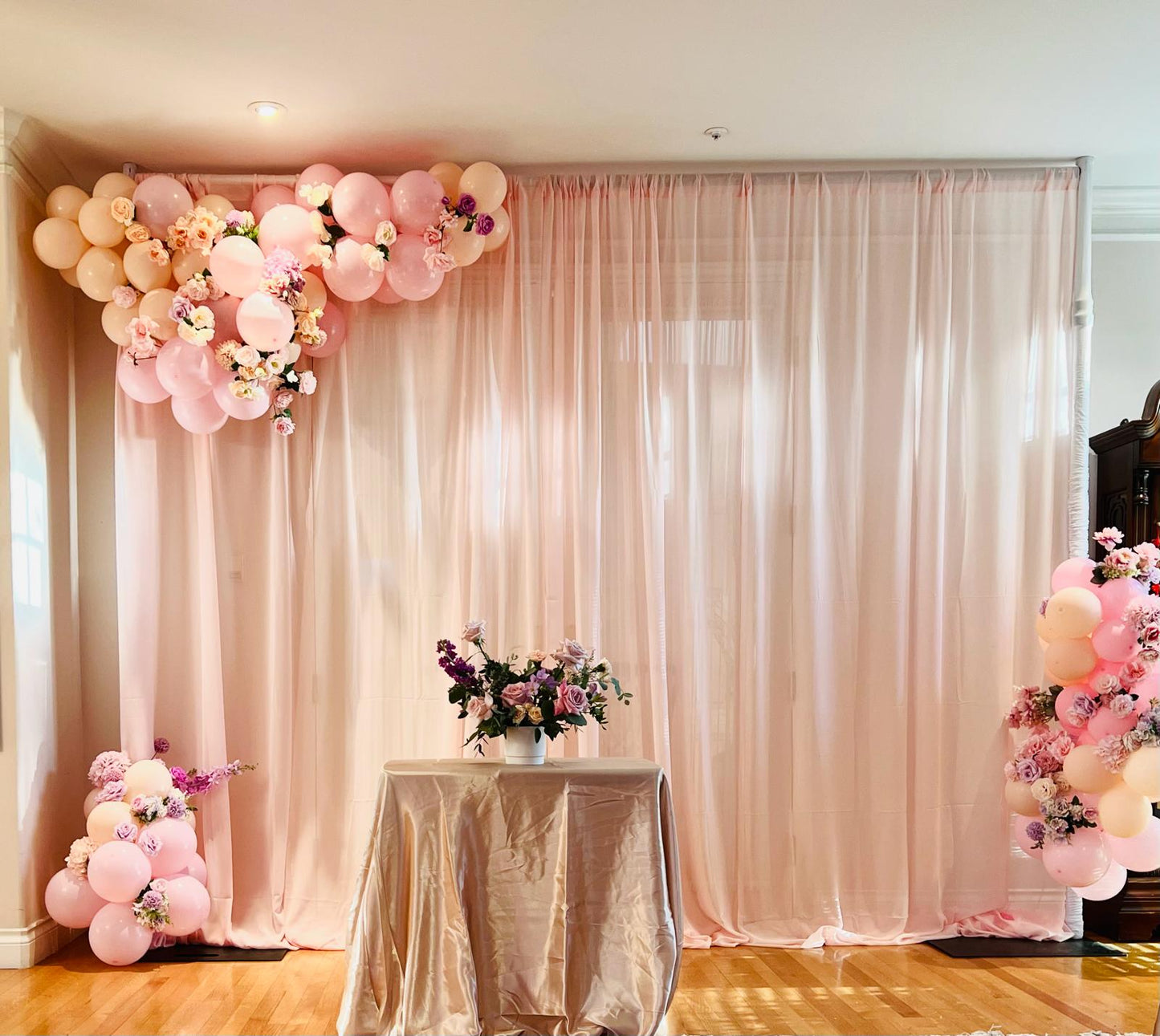 Light Pink Chiffon Backdrop