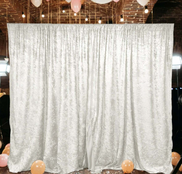 White Velvet Backdrop
