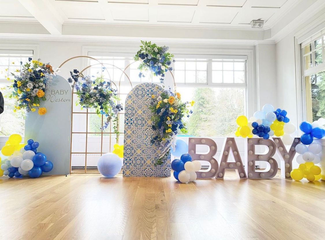 Bright marquee letters creating a festive atmosphere at an event.