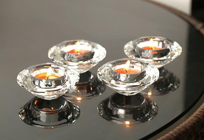 Crystal Bowl Tealight Candle Holder