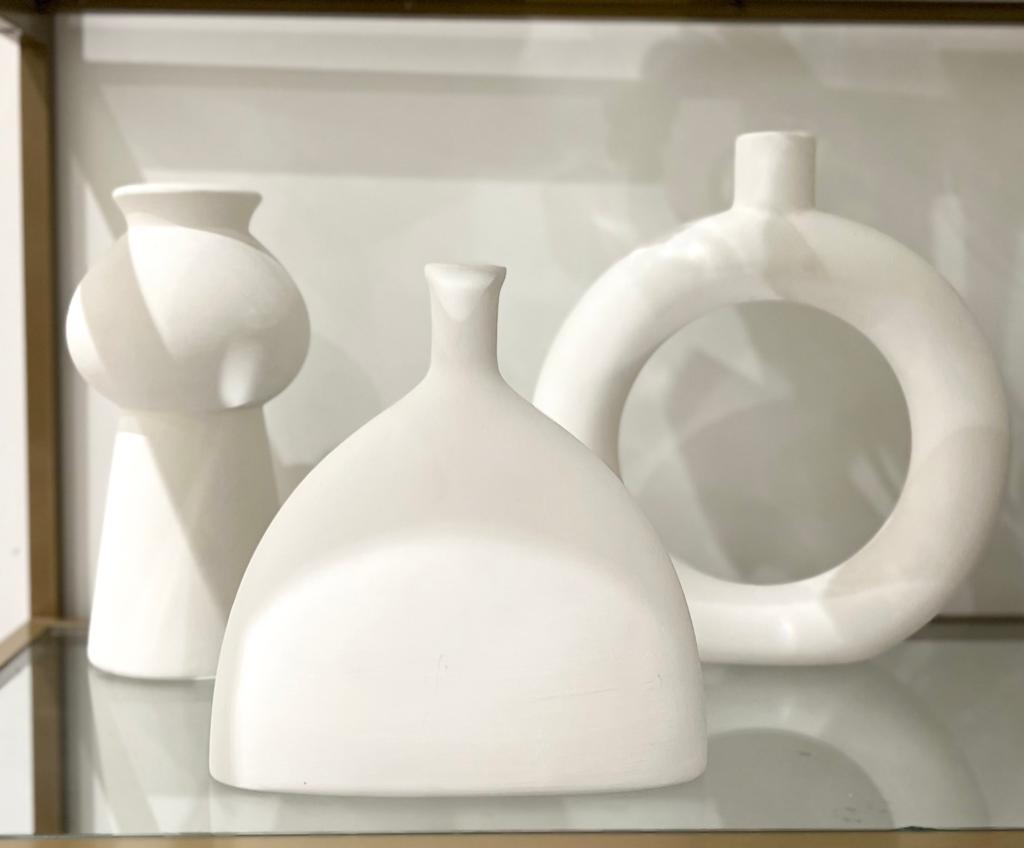 Ceramic White Vases