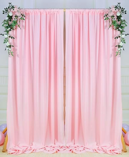 Bubble Gum Pink Chiffon Backdrop