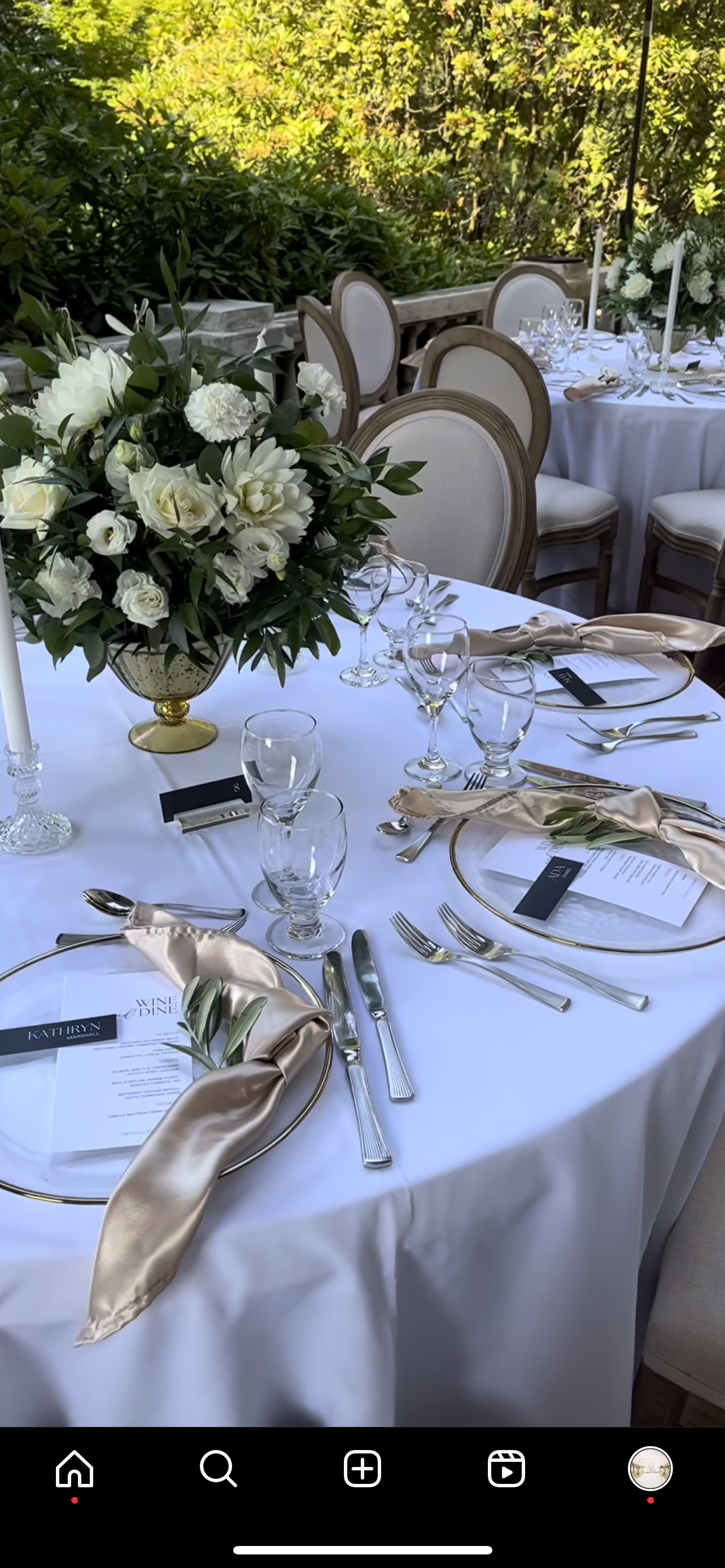 Gold Rim Glass Charger Plate