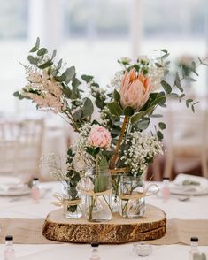 Wood Round Centrepiece