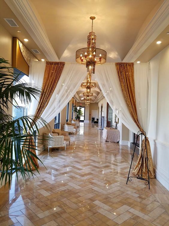 Elegant Entrance Draping - Transform Your Event's Entryway