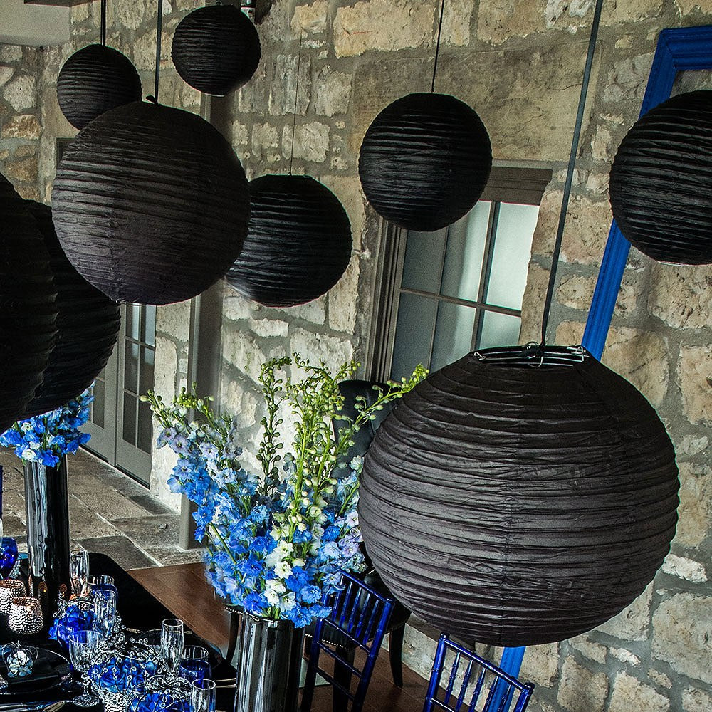 Black Paper Lanterns