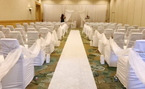 White Aisle Runner/Draping
