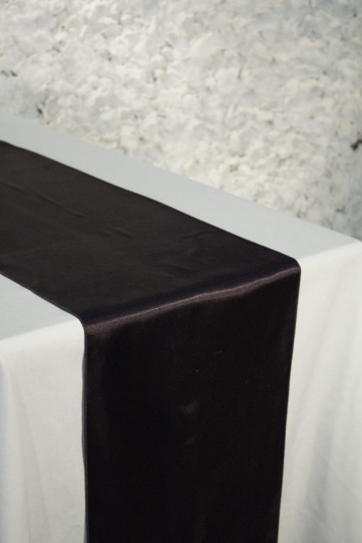 Aubergine Satin Runner