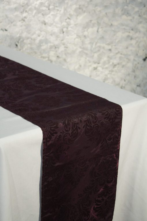 Aubergine Tafetta Runner