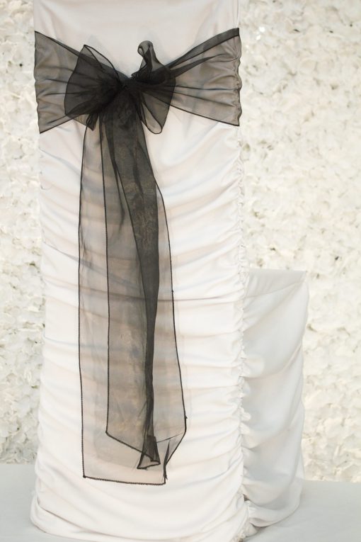 Black Organza Sash
