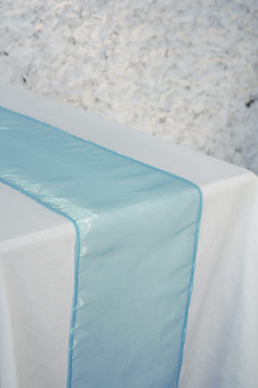 Blue Sky Organza Runner