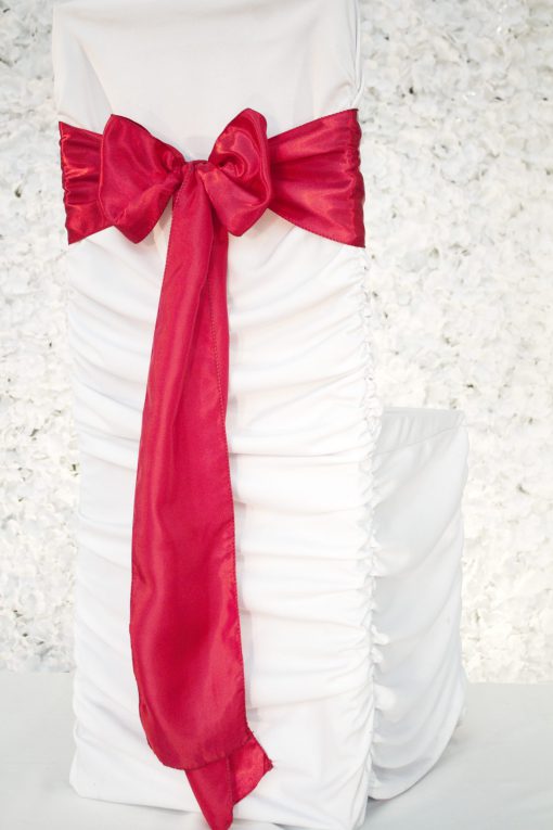 Bright Red Satin Sash