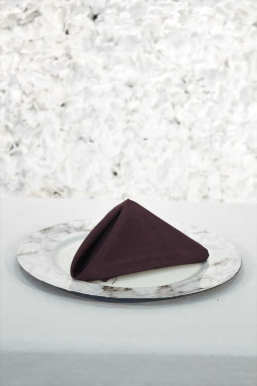 Burgundy Polyester Napkins