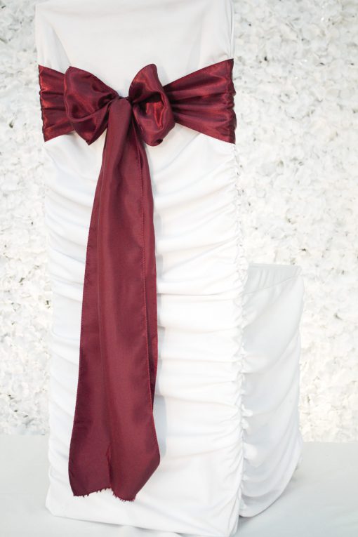 Burgandy Organza Sash