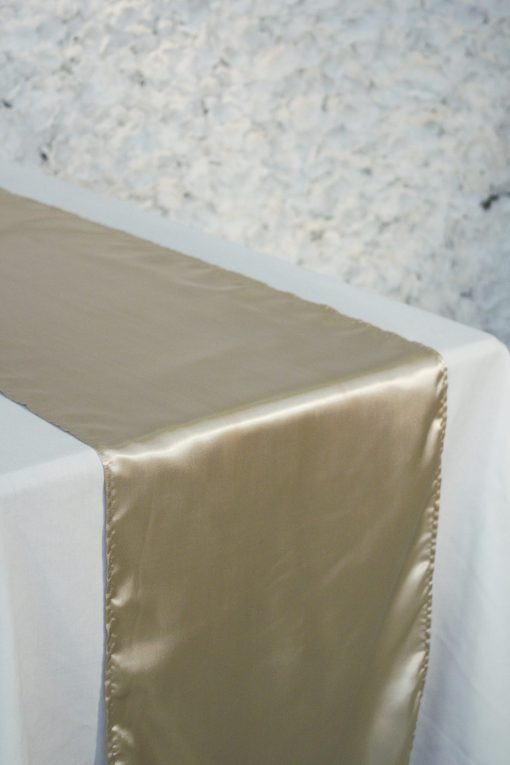 Champagne Satin Runner