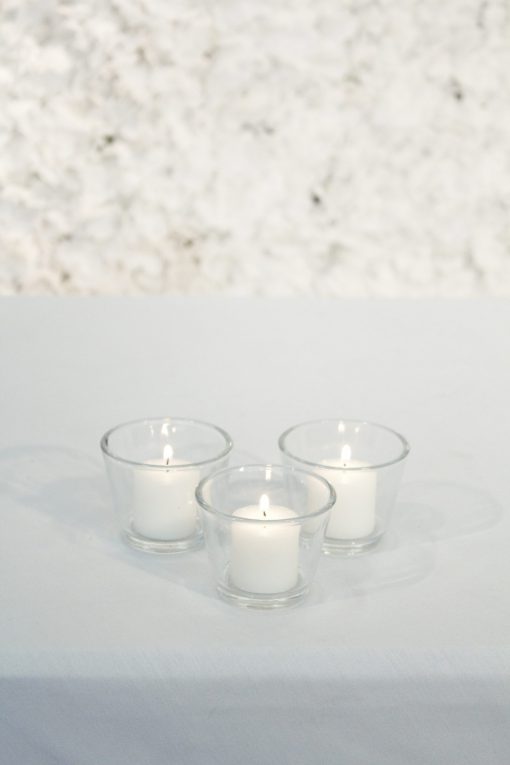 Clear Glass Votive Holder (Tulip)
