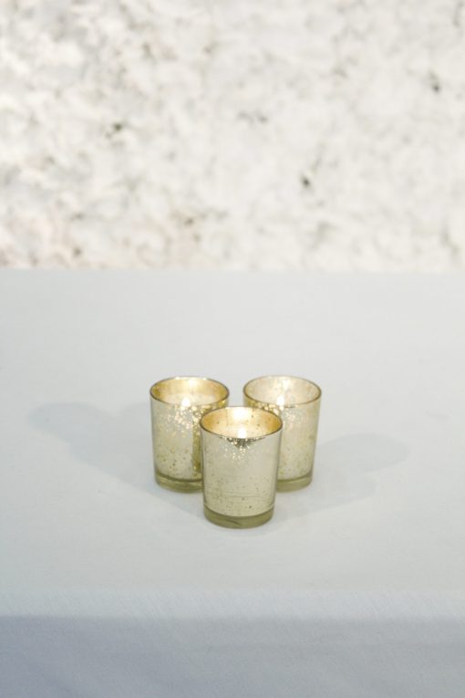 Gold Mercury Glass Votive Holder
