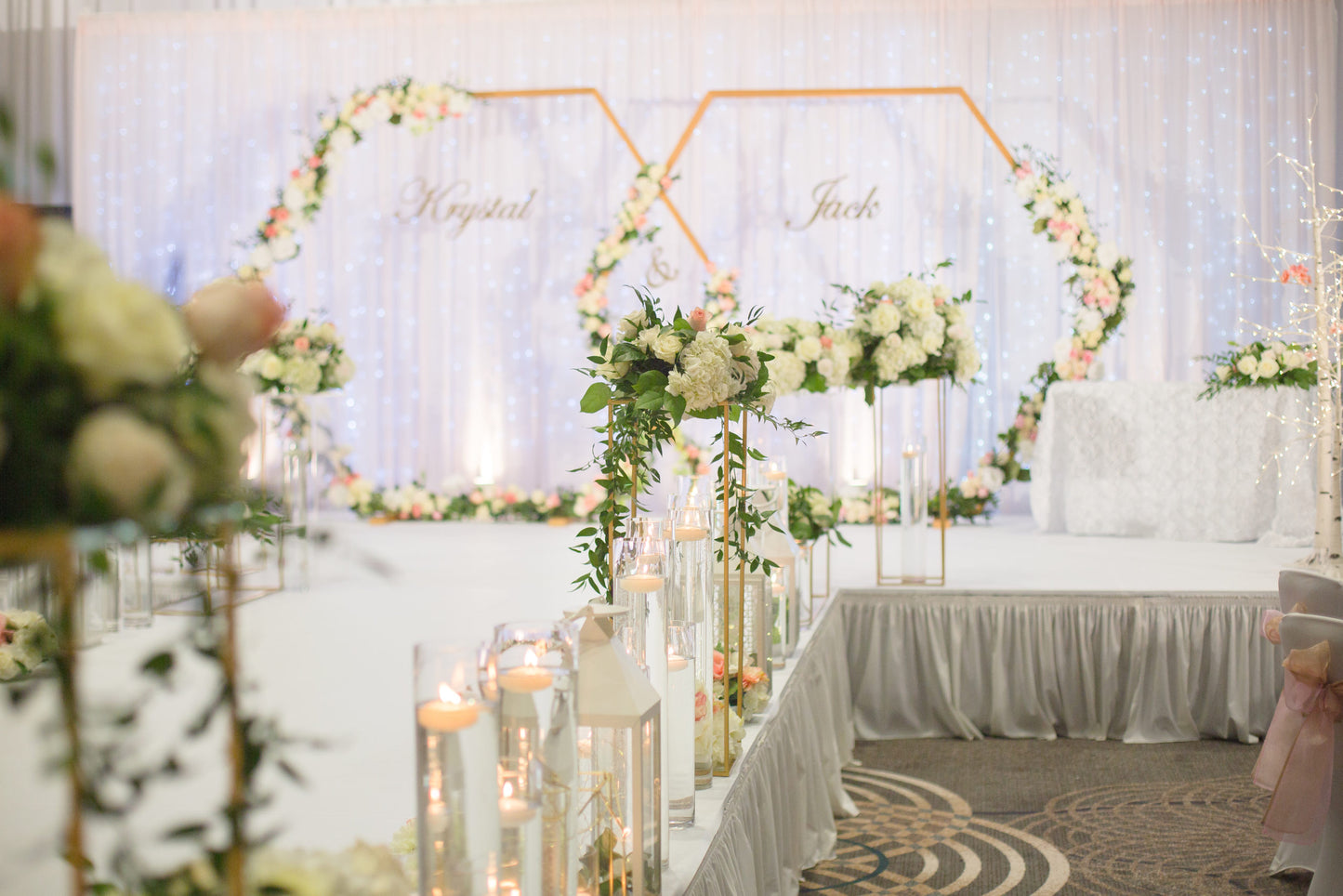 Gold Geometric Stand