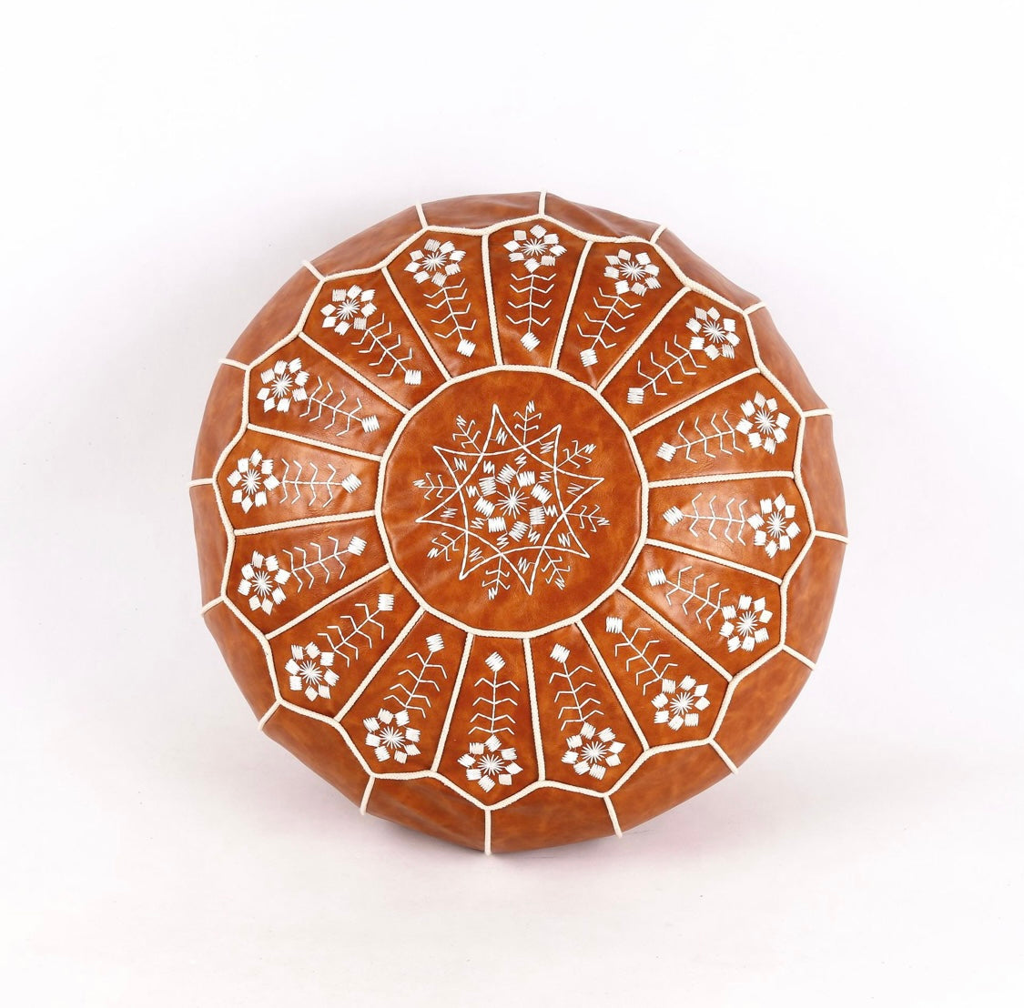 Brown Moroccan Cushion Ottoman