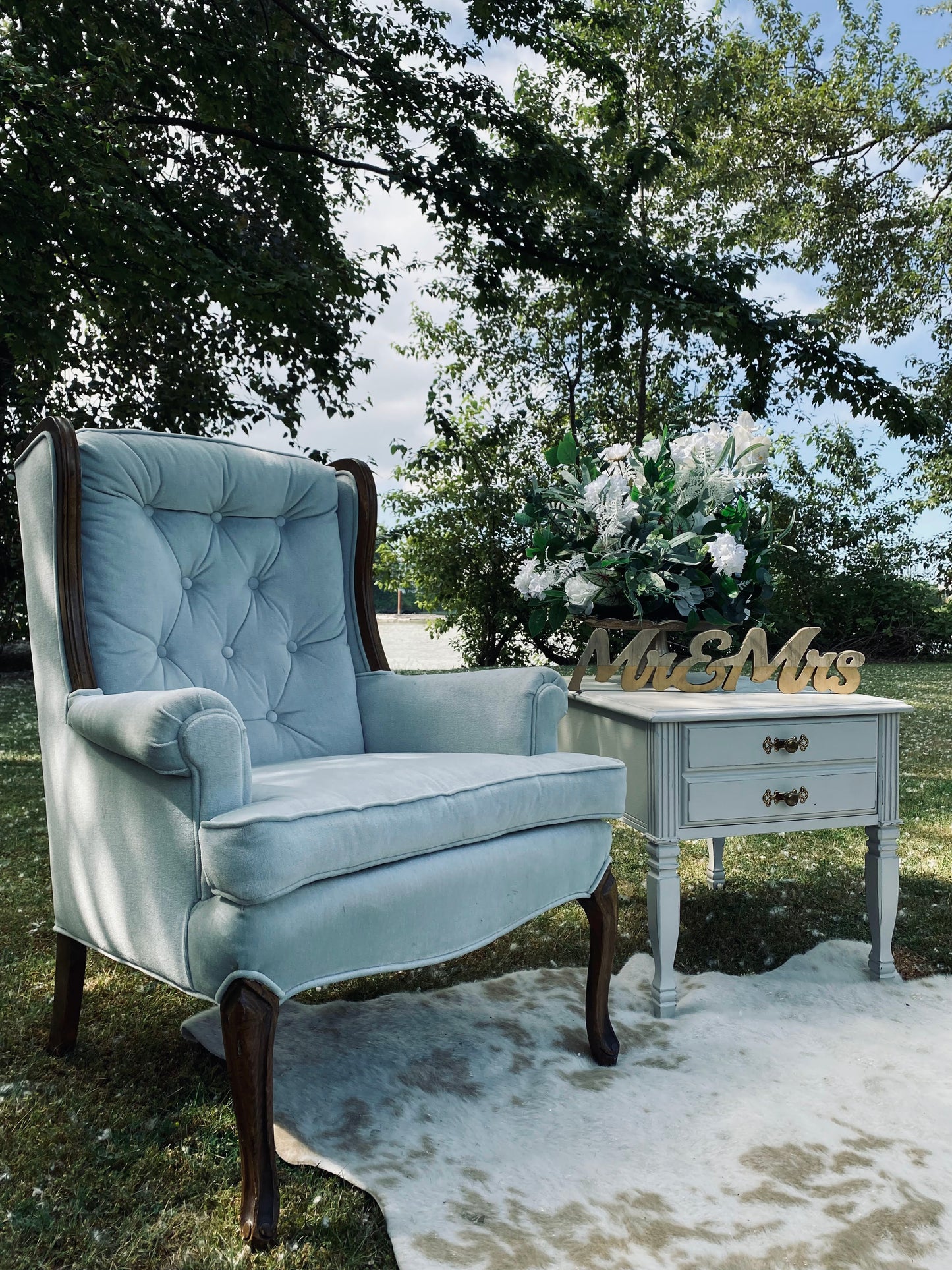 Faux Gold and Cream Hide Rug - Ultra-Trendy and Stylish