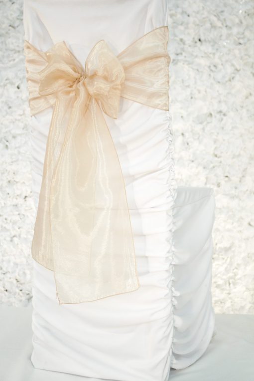 Latte Organza Sash