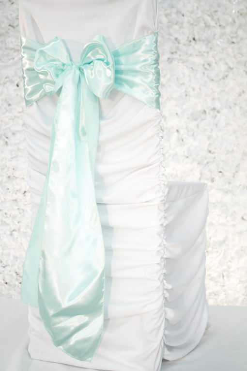 Light Blue Satin Sash