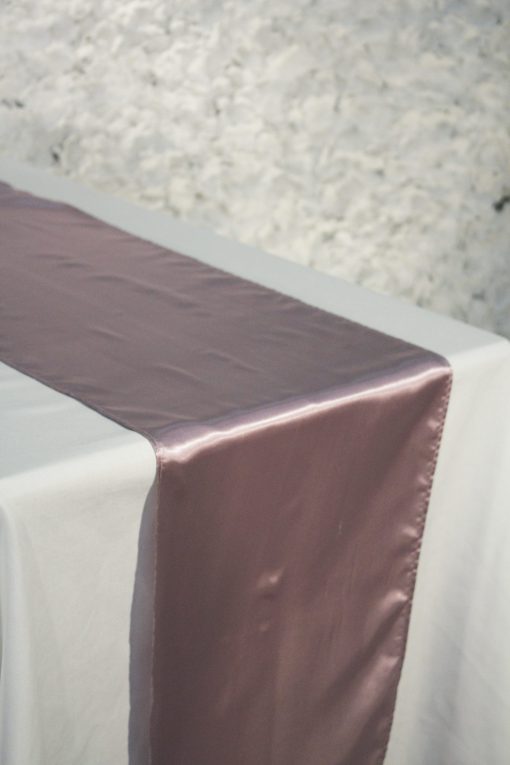 Mauve Satin Runner