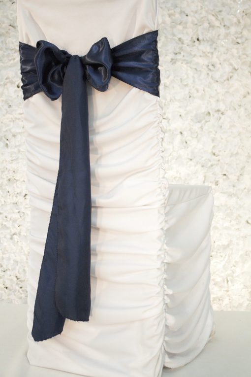 Navy Blue Satin Sash