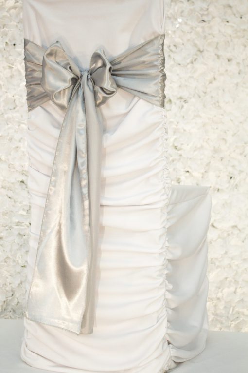 Pewter Satin Sash