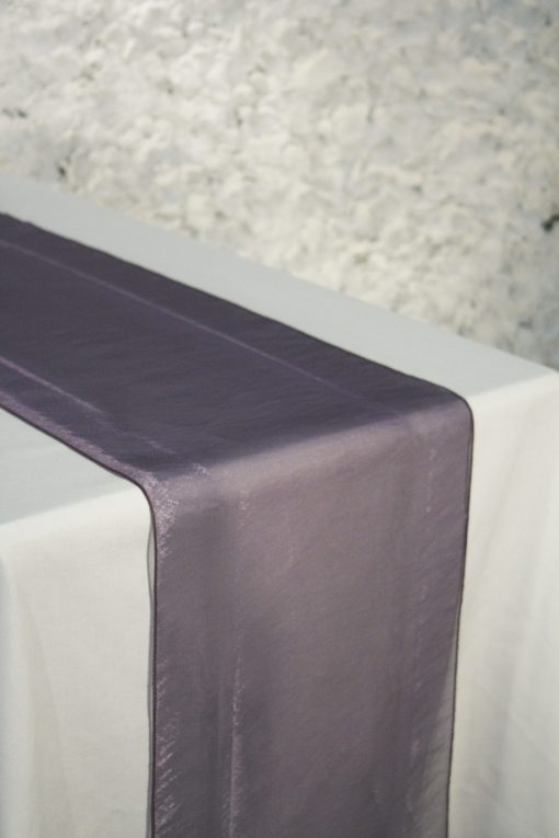 Regal Purple Satin Runner