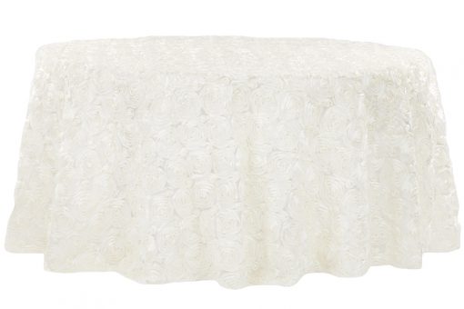 Rosette White Overlay - 90″ x 90″