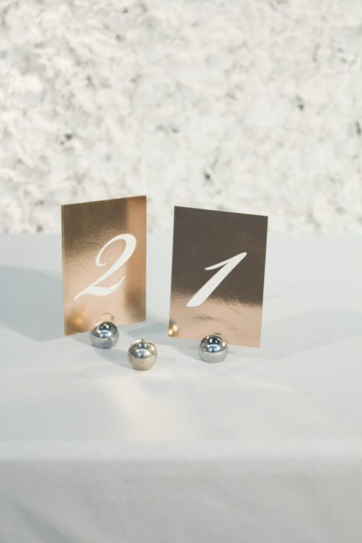 Round Silver Place Holders