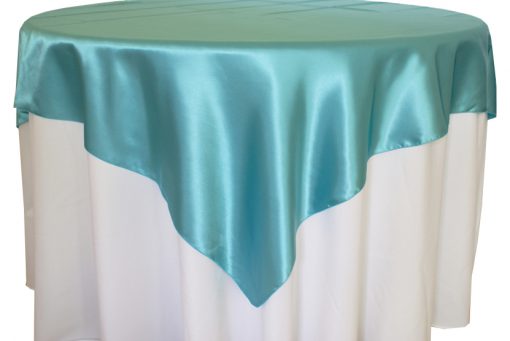 Satin Tiffany Blue Overlay - 90″ x 90″