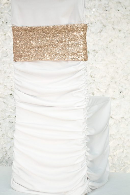 Gold Sequin Band Sash
