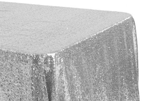 Sequin Silver Overlay / Tablecloth