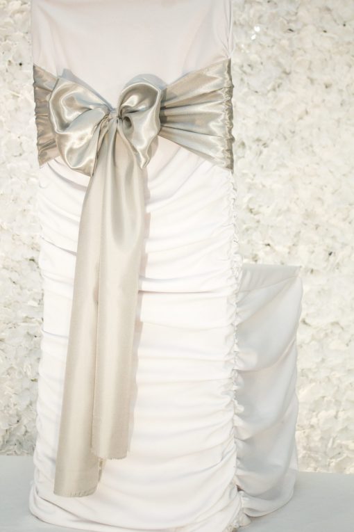 Silver Satin Sash